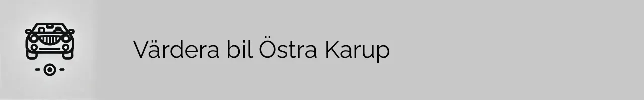 Värdera bil Östra Karup